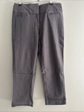 Women's Tailored Capris in Charcoal Gray